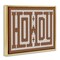 Stupell Industries Mosaic Style Howdy in Brown Floating Frame By Lettered and Lined